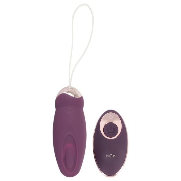Javida - Purple Pulsating Radio-Controlled Vibrating Egg