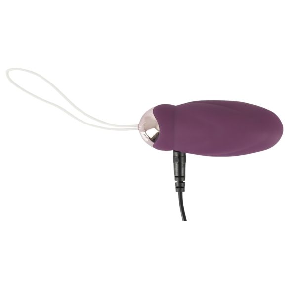 Javida - Rotating Beaded Vibrating Egg with Remote (Purple)