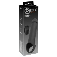   Rebel - Wireless Vibrating Penis Sleeve with Radio Function (Black)