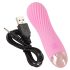Cuties Mini - Rechargeable, Waterproof Spiral Vibrator (Pink)