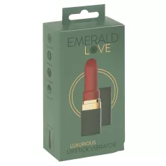   Emerald Love - rechargeable, waterproof lipstick vibrator (red)