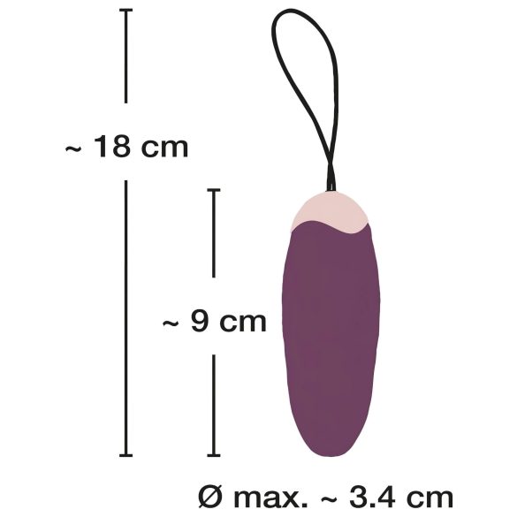 Javida Shaking Love - Purple Wireless Vibrating Egg