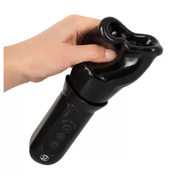 STROKER Rotating - Rechargeable Rotating Oral Simulator (Black)