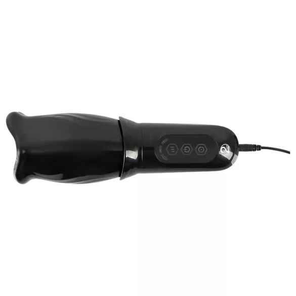 STROKER Rotating - Rechargeable Rotating Oral Simulator (Black)