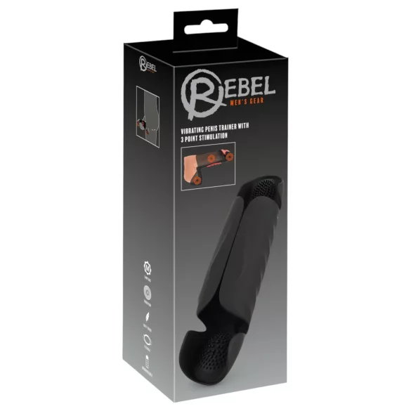 Rebel - Triple Motor Acorn Vibrator (Black)