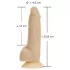 Naked Addiction Rotating Vibrator (18cm) - Natural Finish