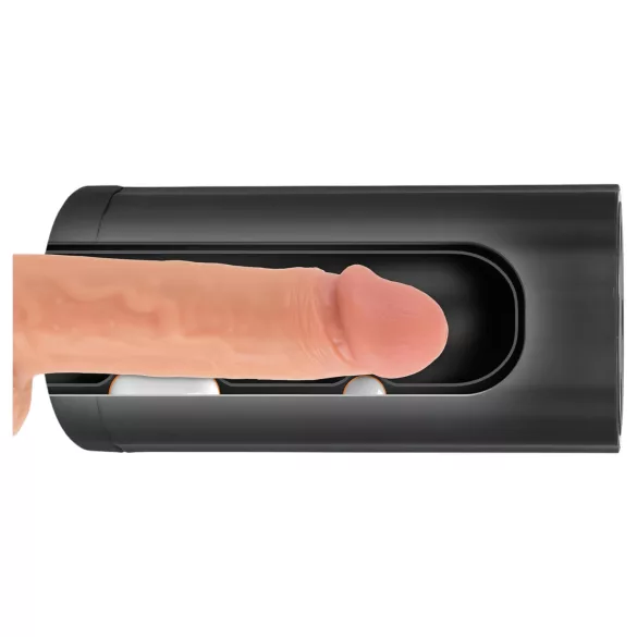 Rebel Pleasure Pro - Rechargeable, 3-Function Masturbator (Black)