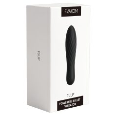 Svakom Tulip - Rechargeable Mini Stick Vibrator (Black)
