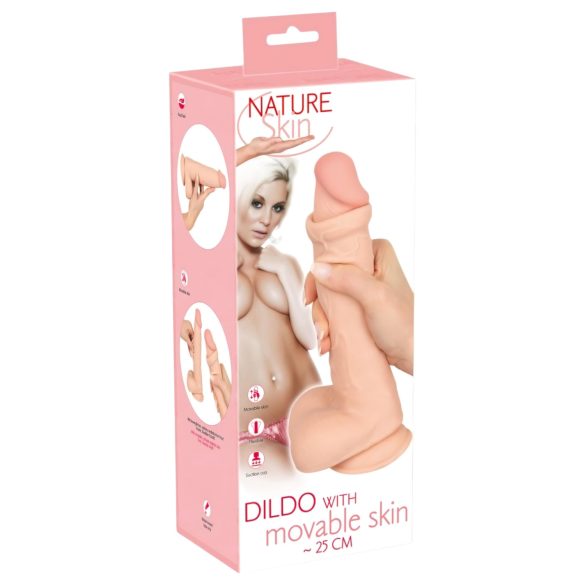 Natute Skin - Realistic Feel Dildo - 25cm (Natural)