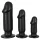 Anos Training Kit - anal plug set (3-piece, black)