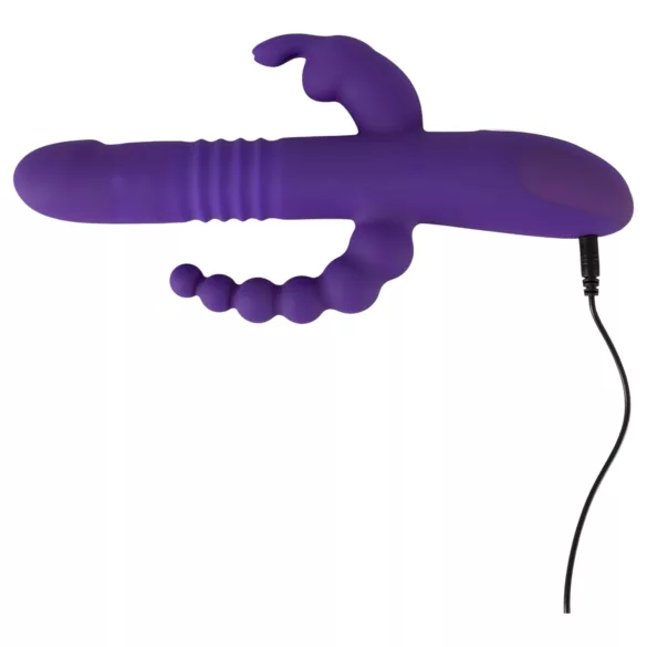 SMILE Triple - Rechargeable Triple-Arm Rotating Vibrator (Purple)