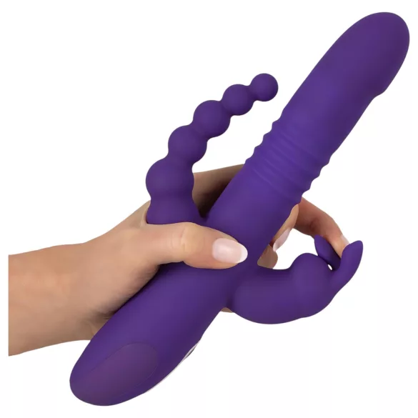 SMILE Triple - Rechargeable Triple-Arm Rotating Vibrator (Purple)