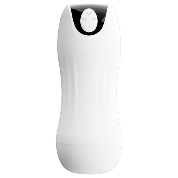 STROKER - Rechargeable, Suction-Vibrating Masturbator (White)