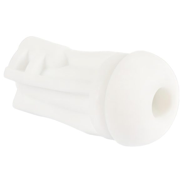 STROKER - Rechargeable, Suction-Vibrating Masturbator (White)