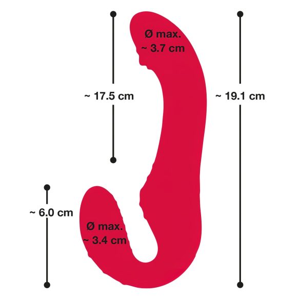 You2Toys Strapless - Wireless, Wearable Vibrator (Red)