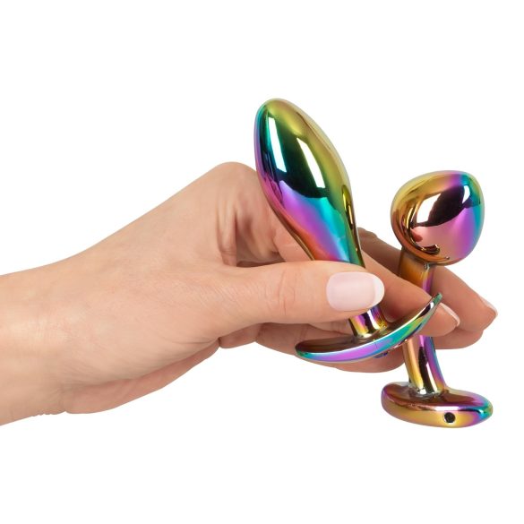 ANOS Metal Rainbow - Metal Anal Plug Set (2-piece)