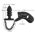 Black Velvet - Silicone Chastity Cage with Anal Plug (Black)