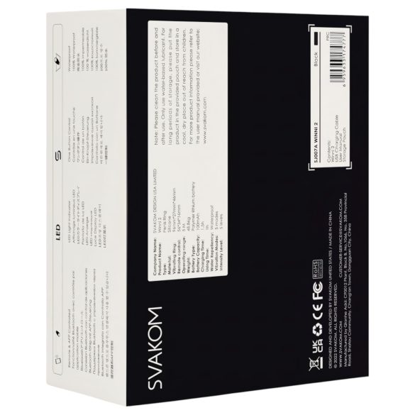 Svakom Winni 2 - Smart, Remote-Controlled Vibrating Ring (Black)