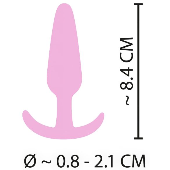 Cuties Mini Silicone Butt Plug - Pink (2.1cm)