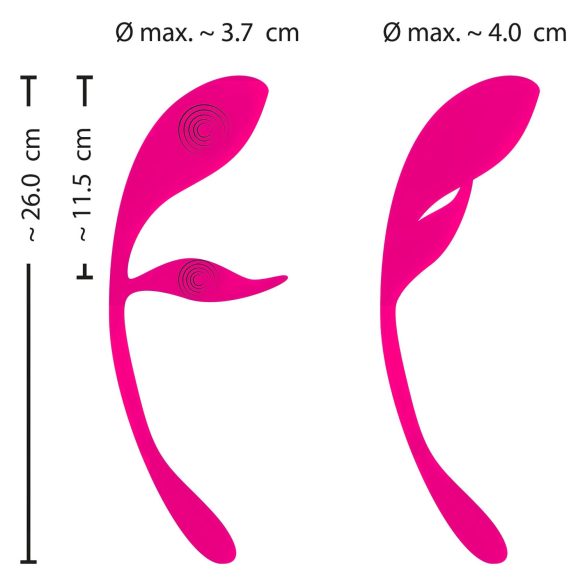 SMILE - Rechargeable Pink Vibrating Egg with Radio Control