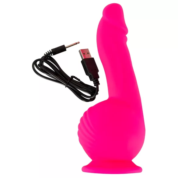 SMILE Powerful - Rechargeable Dual-Motor Suction Cup Vibrator (Pink)