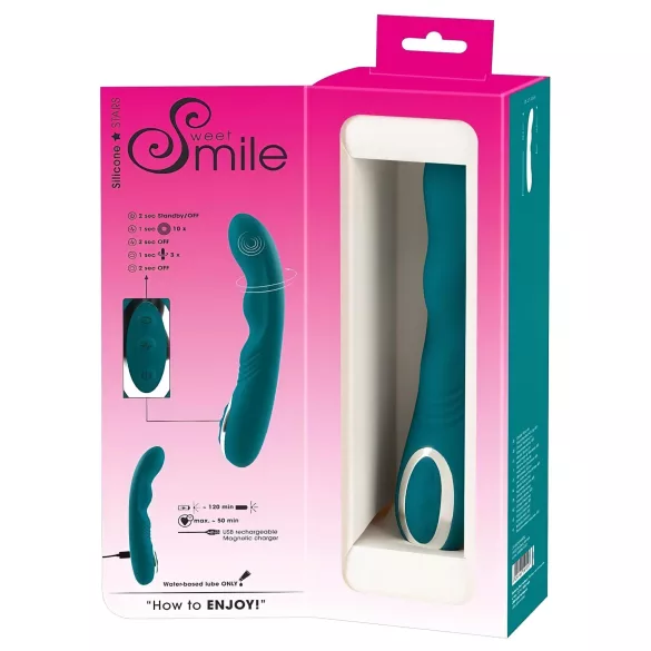 SMILE - Rechargeable Waterproof G-Spot Vibrator (Green)