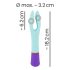 You2Toys Colorful Dual Motor Waterproof Vibrator - Rechargeable