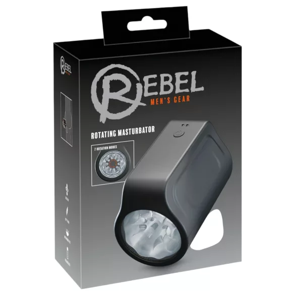 Rebel - Waterproof Rotating Stroker (Black)