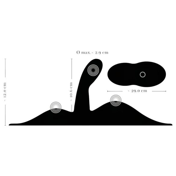 VibePad 3 - Wireless G-Spot Pillow Vibrator (Black)