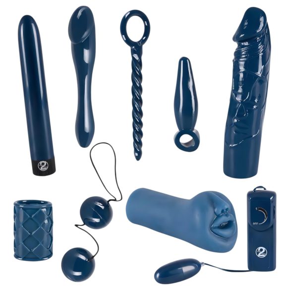 You2Toys - Midnight Blue - 9-Piece Vibrating Pleasure Set
