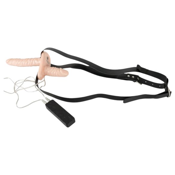 You2Toys - Strap-On Duo Vibrator - Natural
