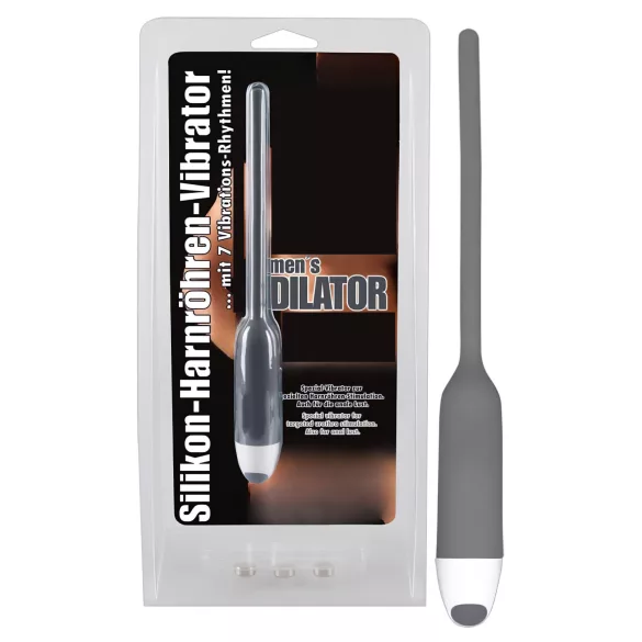 You2Toys - Silicone Vibrating Dilator (Gray, 6mm)