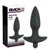 Black Velvet Vibrating Anal Plug - Medium