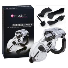 Mystim Pubic Enemy No 2 - Electro Male Chastity Cage