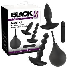 Black Velvet 4-Piece Anal Vibrator Set