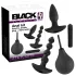Black Velvet 4-Piece Anal Vibrator Set