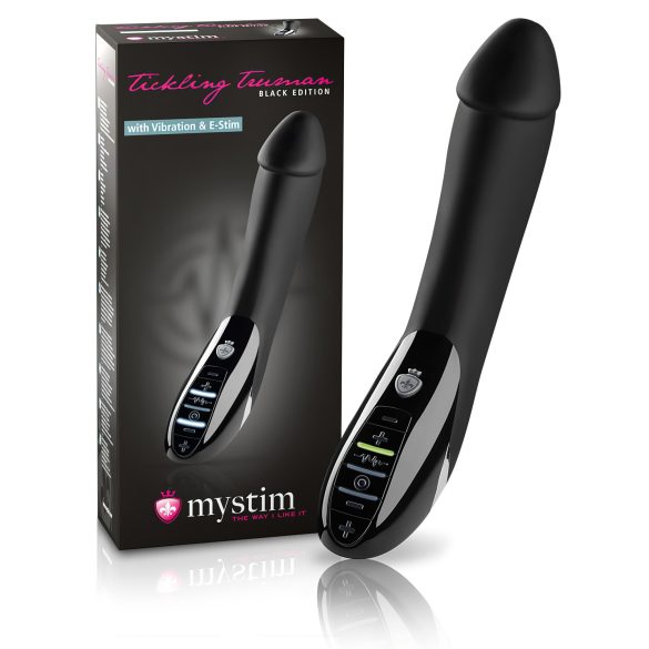 mystim Tickling Truman - Electro-Stimulating Vibrator (Black)