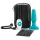 b-Vibe - Rechargeable Beaded Anal Vibrator (Turquoise)