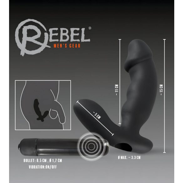 Rebel - Black Prostate Massager Vibrator