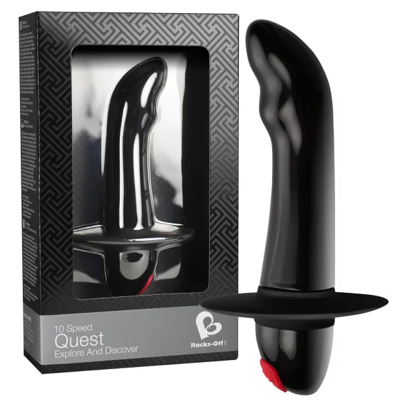 Quest - Beginner's Prostate Massager with 10 Vibration Modes (Black)