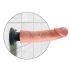 King Cock 9" Suction Cup Vibrator (23 cm) - Natural