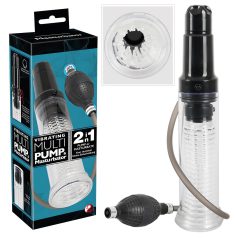 You2Toys - 2in1 - Penis Pump & Masturbator Combo (Clear)