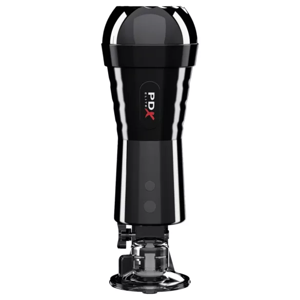PDX Cock Compressor - Suction & Vibrating Pussy Masturbator (Black)