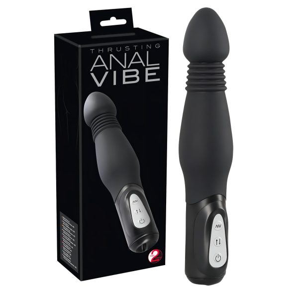 You2Toys - Black Thrusting Anal Vibrator