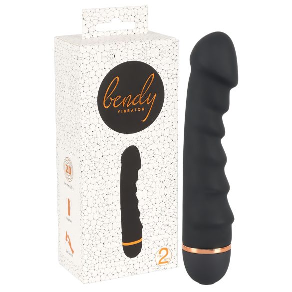 You2Toys - Bendy Ripple - Ribbed Vibrator (Black)