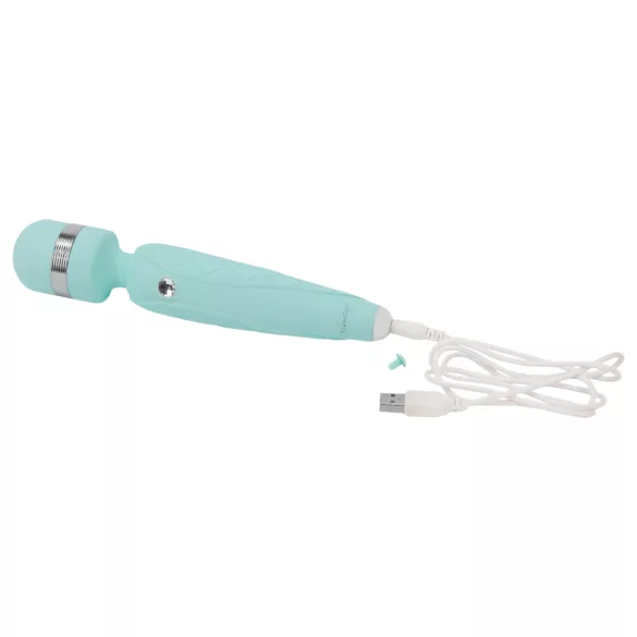 Pillow Talk Cheeky Wand - Rechargeable Turquoise Massager Vibrator