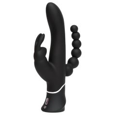   Happyrabbit Triple - Rechargeable Clit & Anal Vibrator (Black)