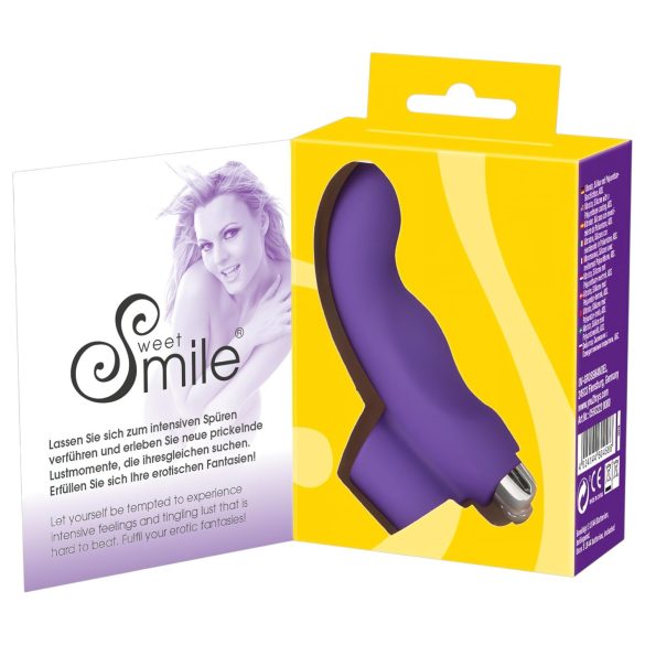 SMILE Wave Silicone Finger Vibrator (Purple)