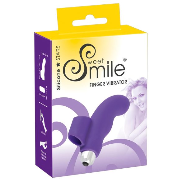 SMILE Wave Silicone Finger Vibrator (Purple)