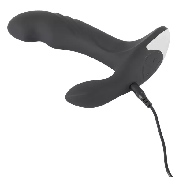 Rebel - Rotating Beaded Prostate Massager Vibrator (Black)